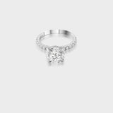 Gaelin Diamond Silver Ring for Women