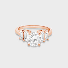 Load image into Gallery viewer, diamond  rose gold ring