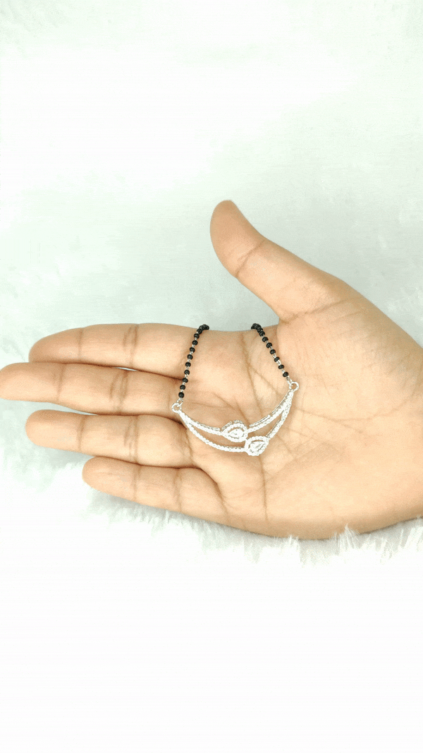 Silver Moon Mangalsutra