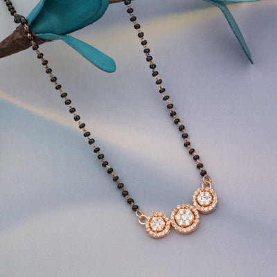 Silver Trinity mangalsutra