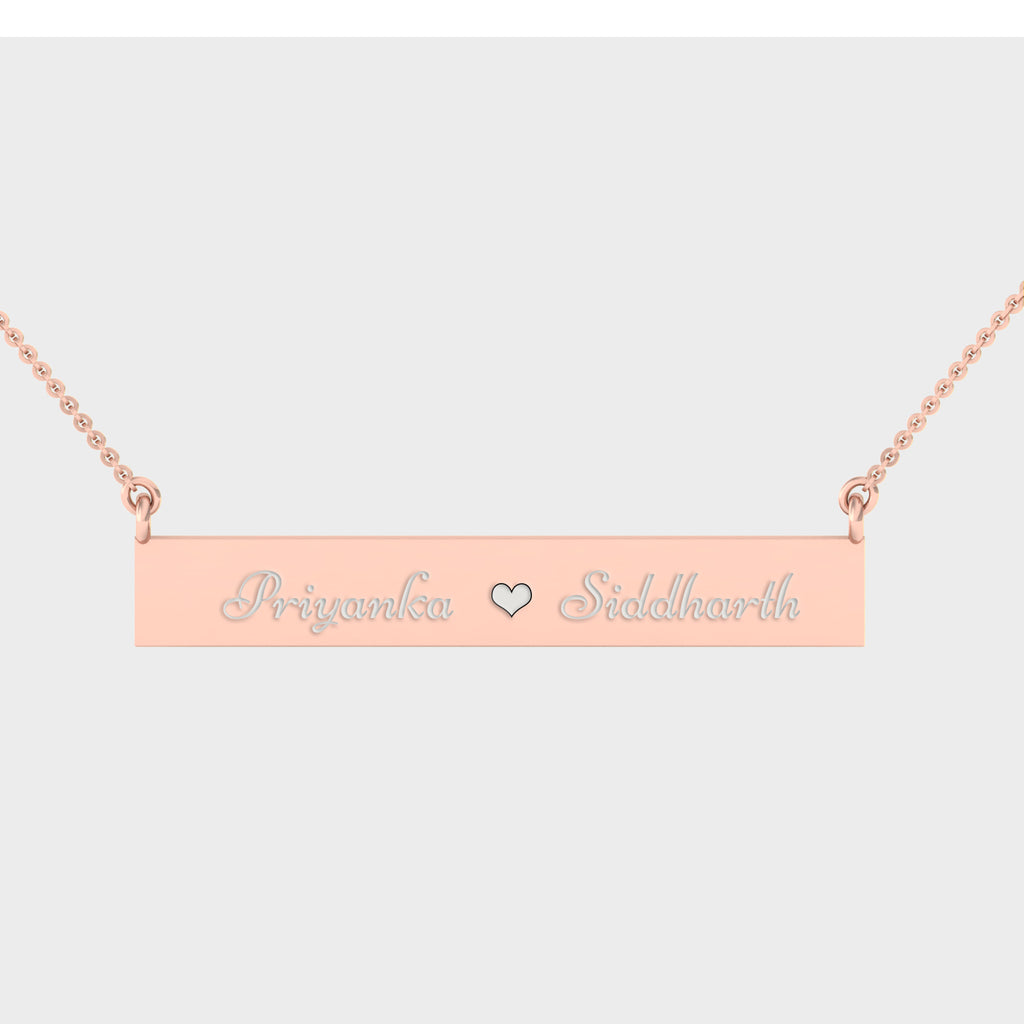 Bar pendent (2 Names+Symbol)