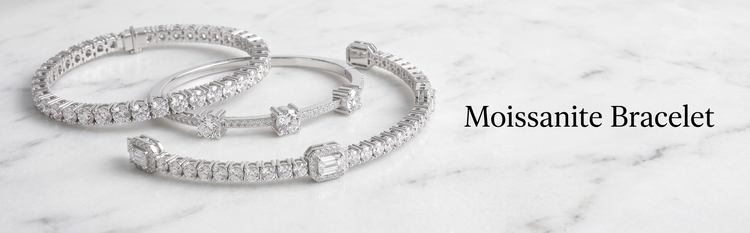 3mm D colour moissanite tennis bracelet in 925 sterling silver — Zevar Amaze