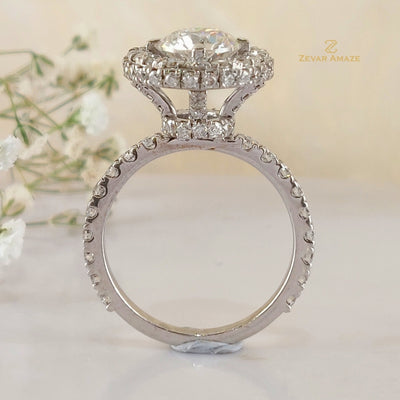 Taisia Diamond Silver Ring for Her