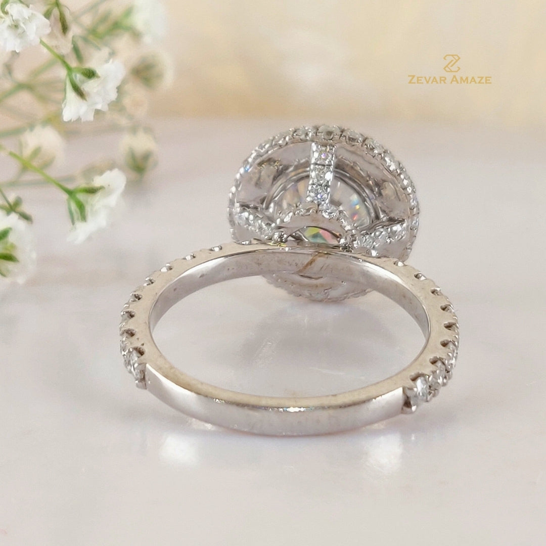 Taisia Diamond Silver Ring for Her
