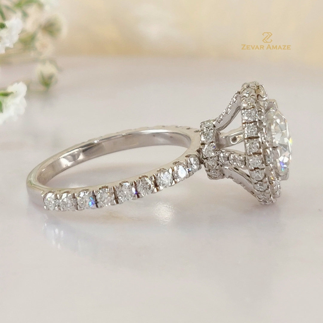 Taisia Diamond Silver Ring for Her