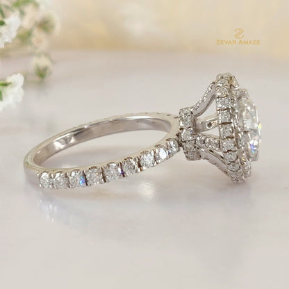 Taisia Diamond Silver Ring for Her