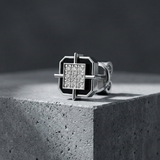 Neo Ear Silver Stud For Men (1 PC ONLY)