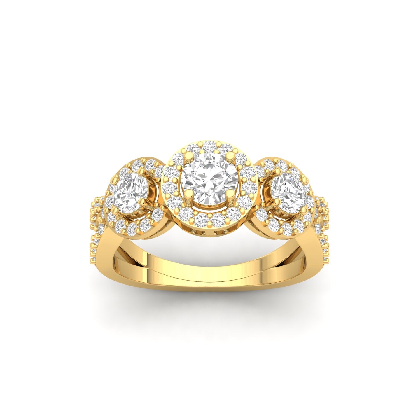 Yulia Diamond Silver Ring for Her