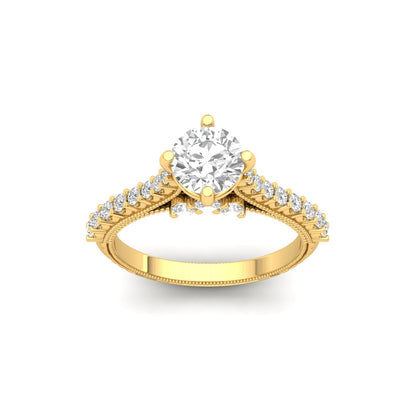 Tiye Diamond Silver Ring for Her