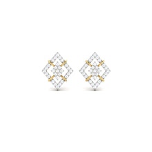 Load image into Gallery viewer, Diamond Shape Sparkling Sterling Silver Earrings for Women
