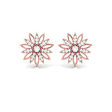 Radiant Bloom Sterling Silver Earrings for Women