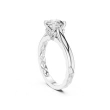 Load image into Gallery viewer, Elaroin 1ct Solitaire Moissanite Diamond Ring for her