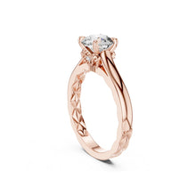 Load image into Gallery viewer, Elaroin 1ct Solitaire Moissanite Diamond Ring for her