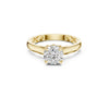 Elaroin 1ct Solitaire Moissanite Diamond Ring for her