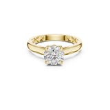 Elaroin 1ct Solitaire Moissanite Diamond Ring for her