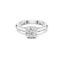 Load image into Gallery viewer, Elaroin 1ct Solitaire Moissanite Diamond Ring for her