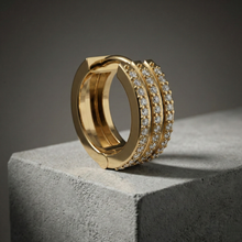 Load image into Gallery viewer, Opis Silver Hoop Earrings For Men (1 PC ONLY)