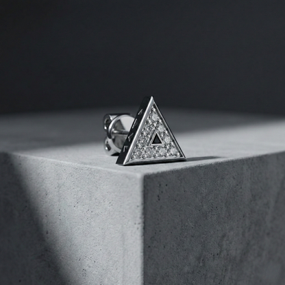 Orion Ear Silver Stud For Men (1 PC ONLY)