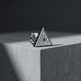 Orion Ear Silver Stud For Men (1 PC ONLY)