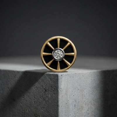 Taurus Ear Silver Stud For Men (1 PC ONLY)