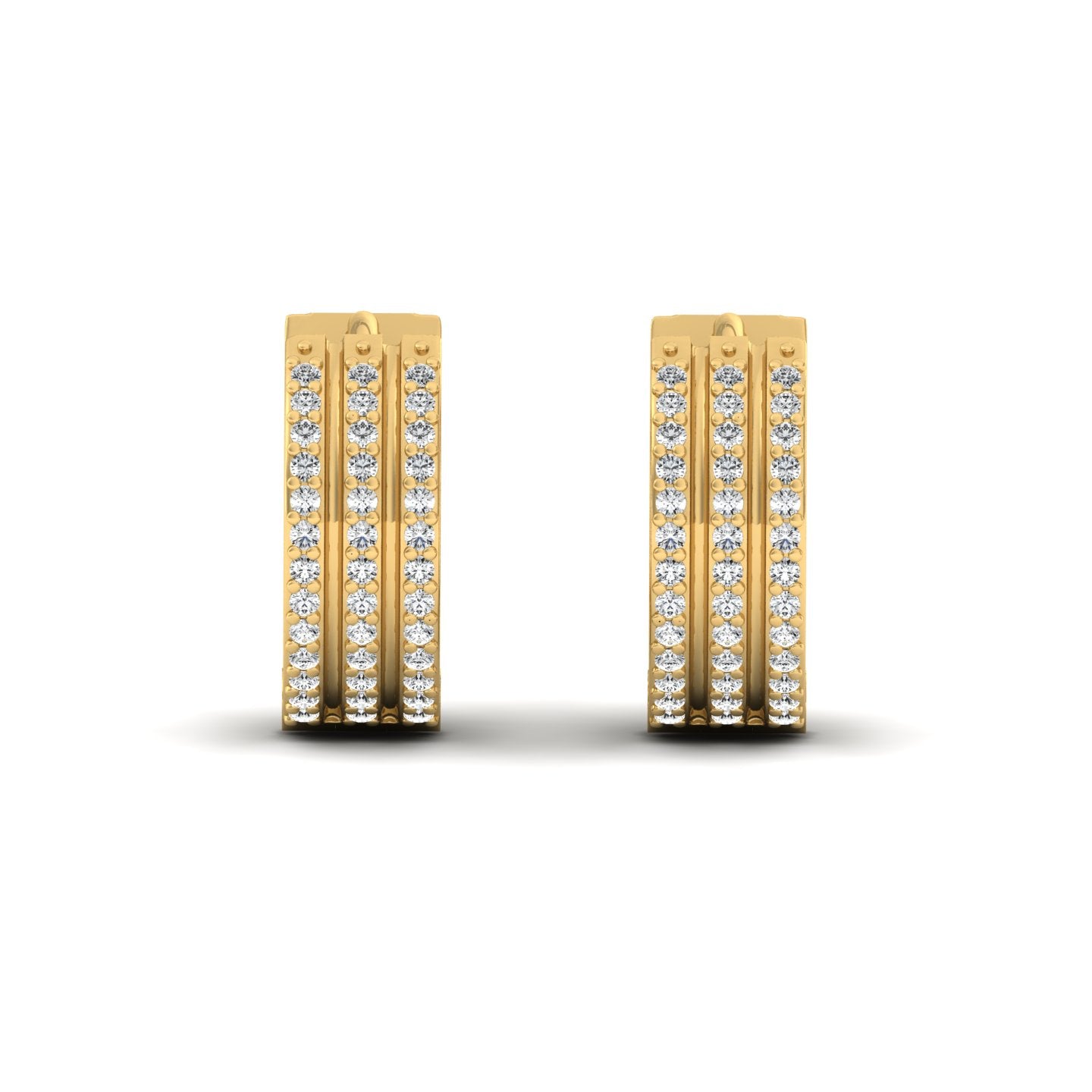 Trinity Diamond sparkle hoop bali earrings for her