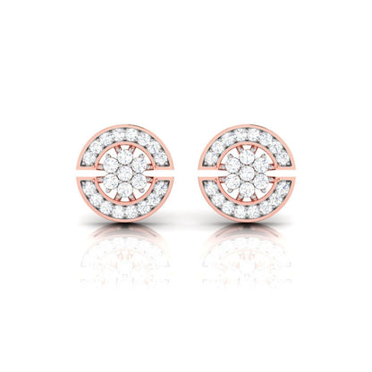 Moon studded earrings