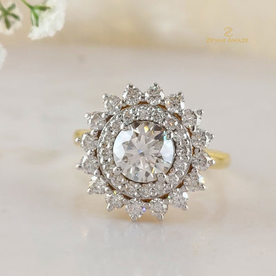 Gatha Diamond Silver Ring for Her