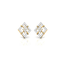 Load image into Gallery viewer, Diamond Shape Sparkling Sterling Silver Earrings for Women