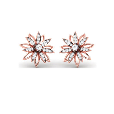 Radiant Bloom Sterling Silver Earrings for Women