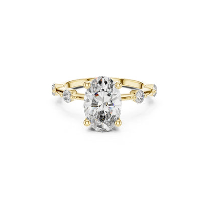 2 CARAT OVAL RING IN STERING SILVER