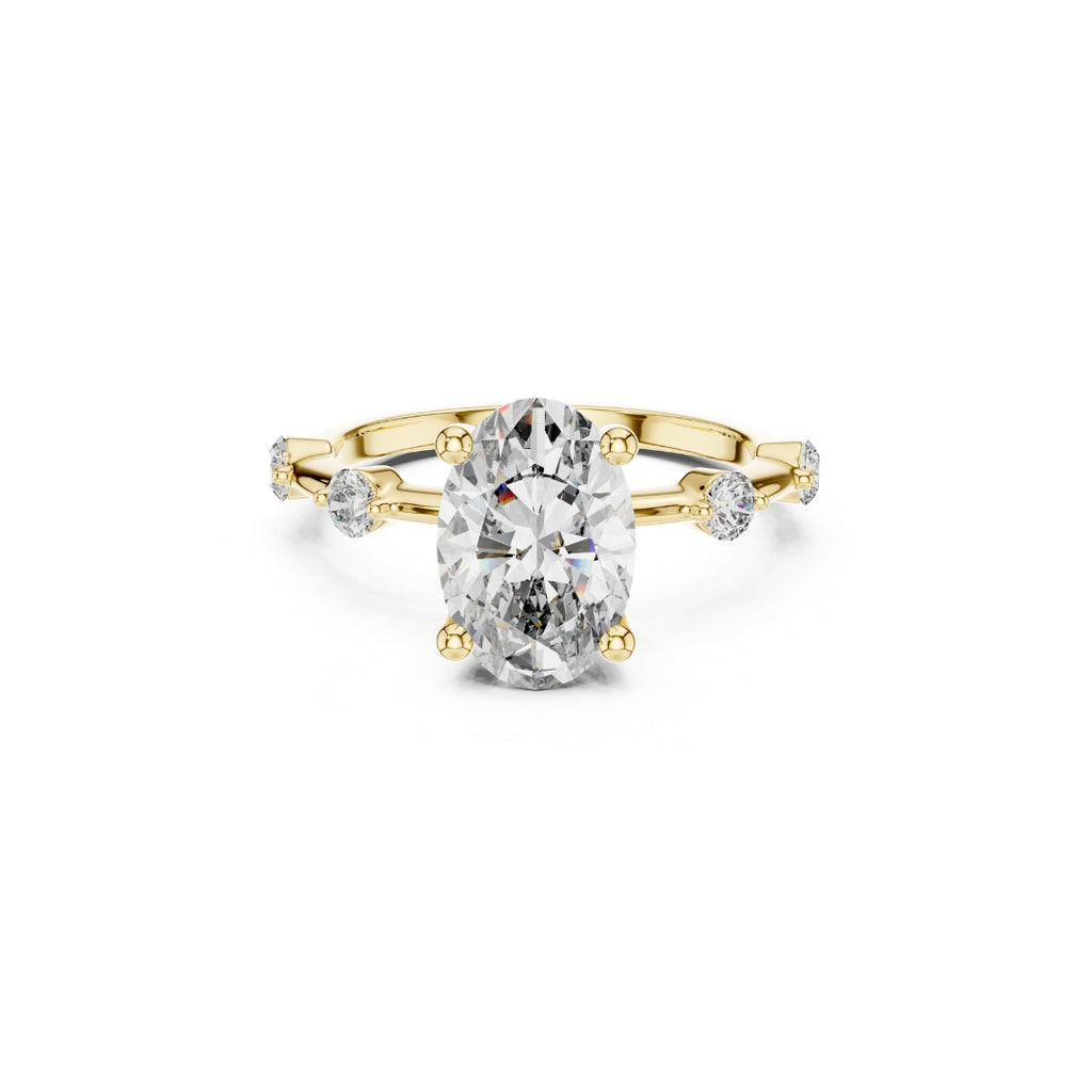 2 CARAT OVAL RING IN STERING SILVER
