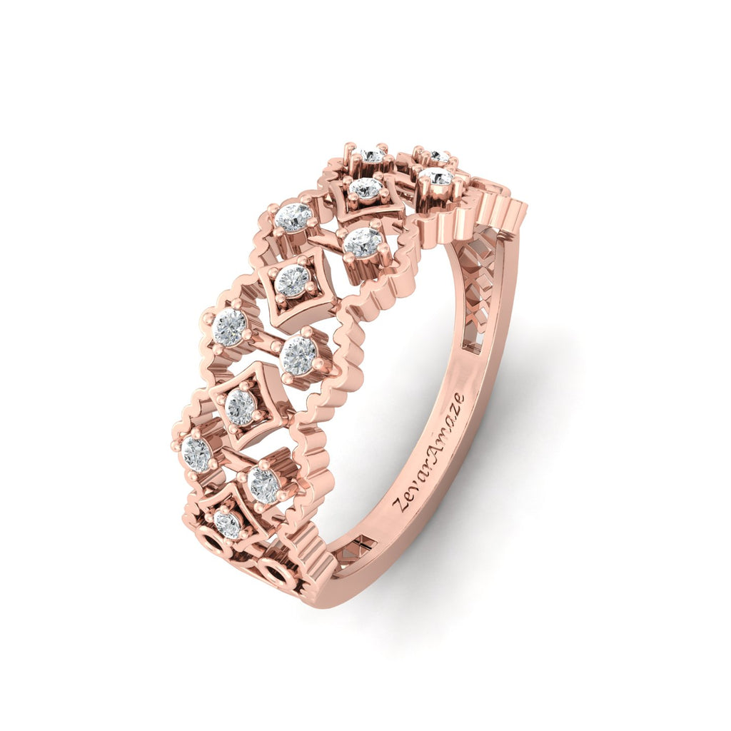 Ardhangini Aria Silver Band Ring for Her