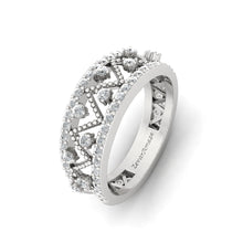 Load image into Gallery viewer, Palki Silver Band Ring for Her - siLVER