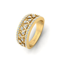 Load image into Gallery viewer, Shimmer Cocktail CZ Band Ring