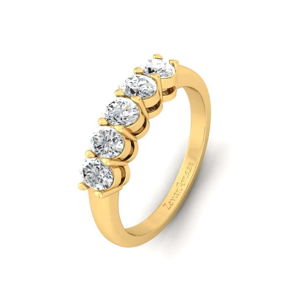 Oval Eternity Band
