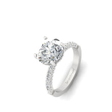 Load image into Gallery viewer, Moissanite Solitaire Sterling Silver Ring