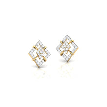 Load image into Gallery viewer, Diamond Shape Sparkling Sterling Silver Earrings for Women