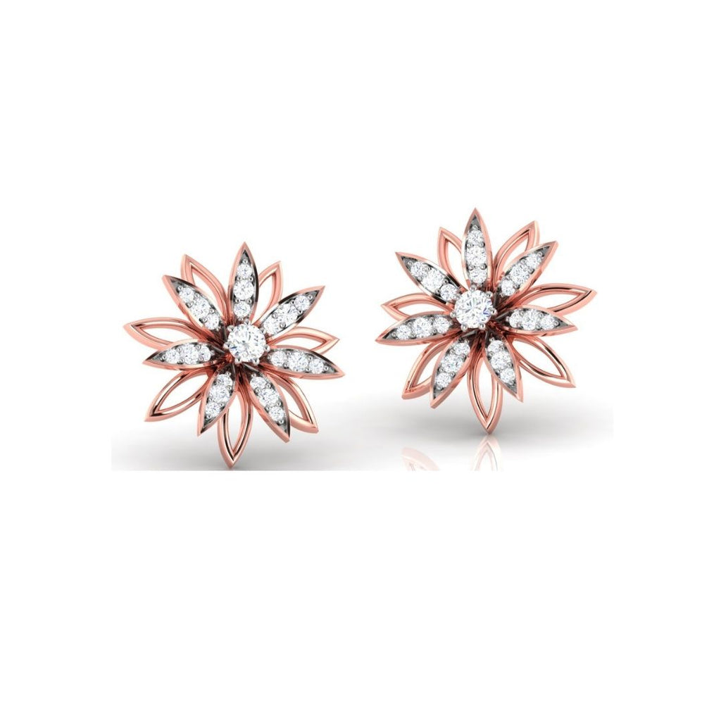 Radiant Bloom Sterling Silver Earrings for Women