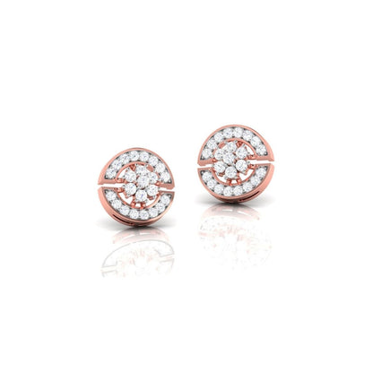 Moon studded earrings