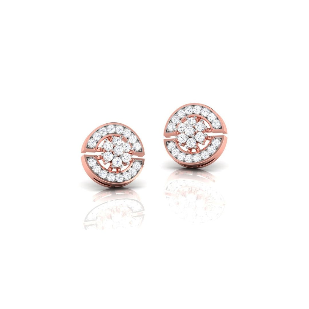 Moon studded earrings