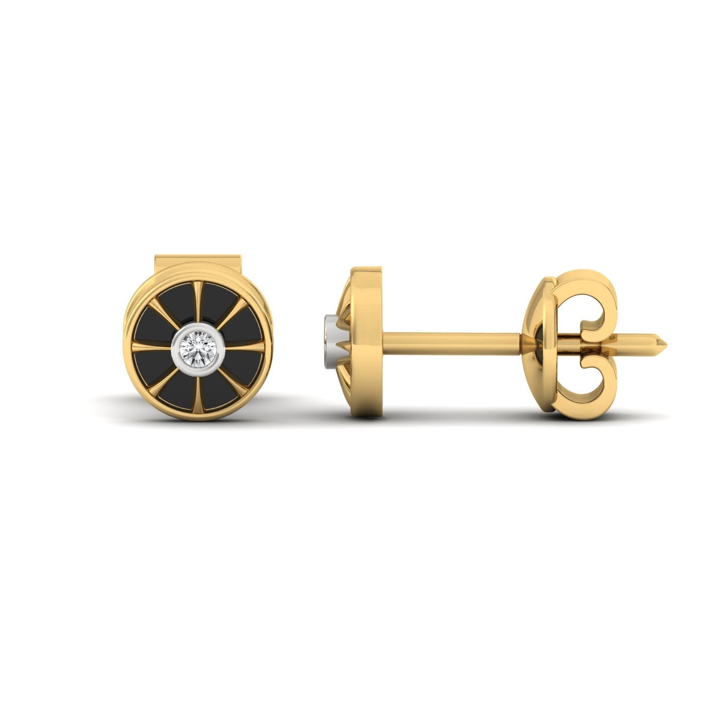 Taurus Ear Silver Stud For Men (1 PC ONLY)
