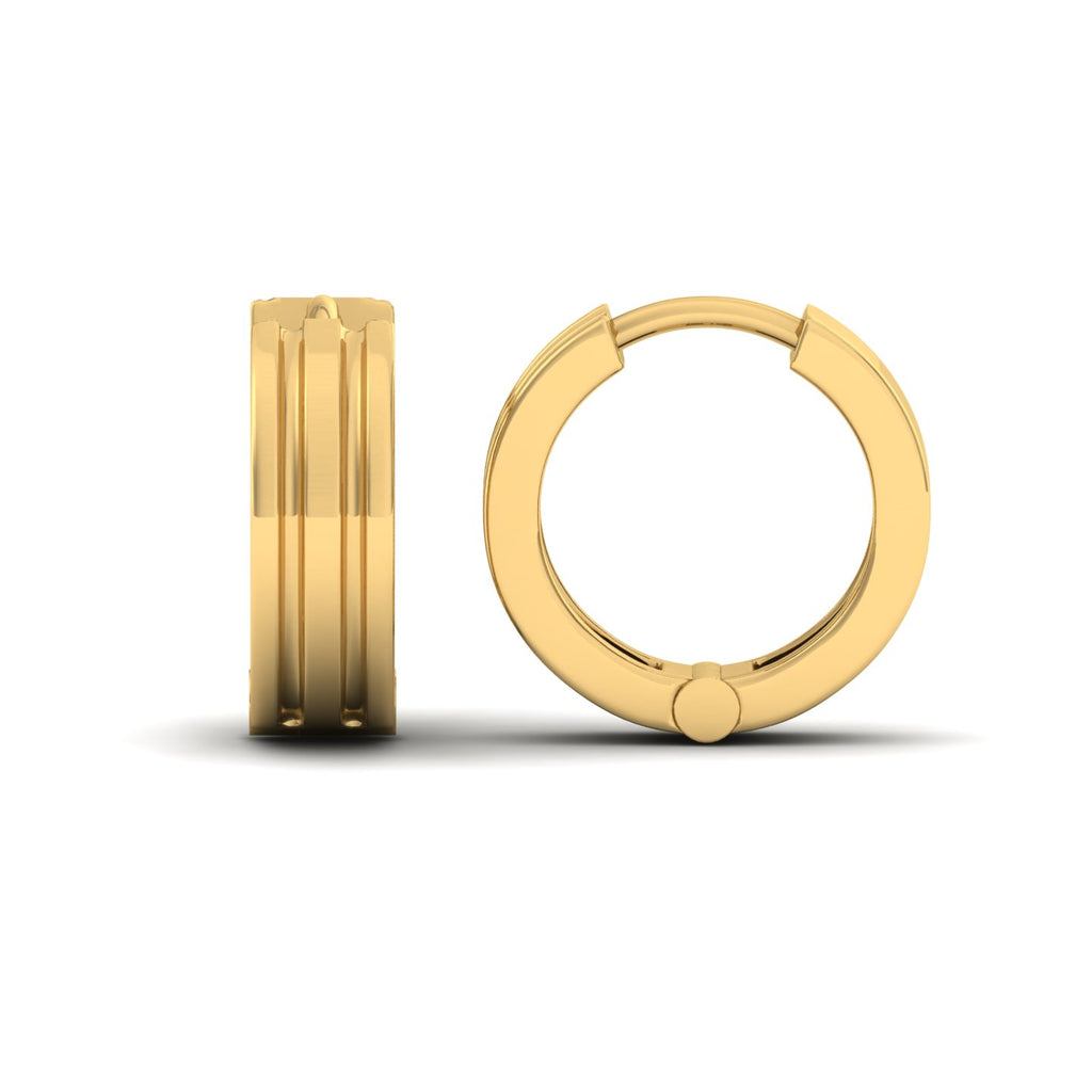 Gold Earrings (3.300 Grams), 22Kt Plain Yellow Gold Jewellery – Bali  Earrings