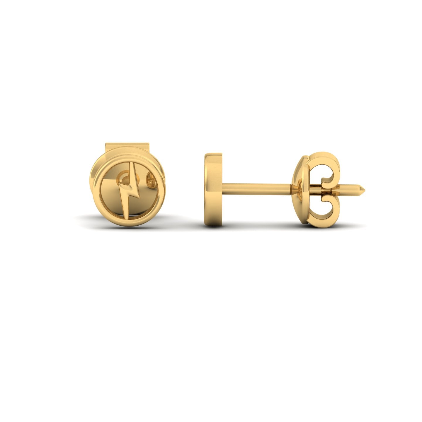 Front and side View - Yellow Thunder Earring