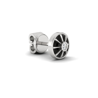 Taurus Ear Silver Stud For Men (1 PC ONLY)