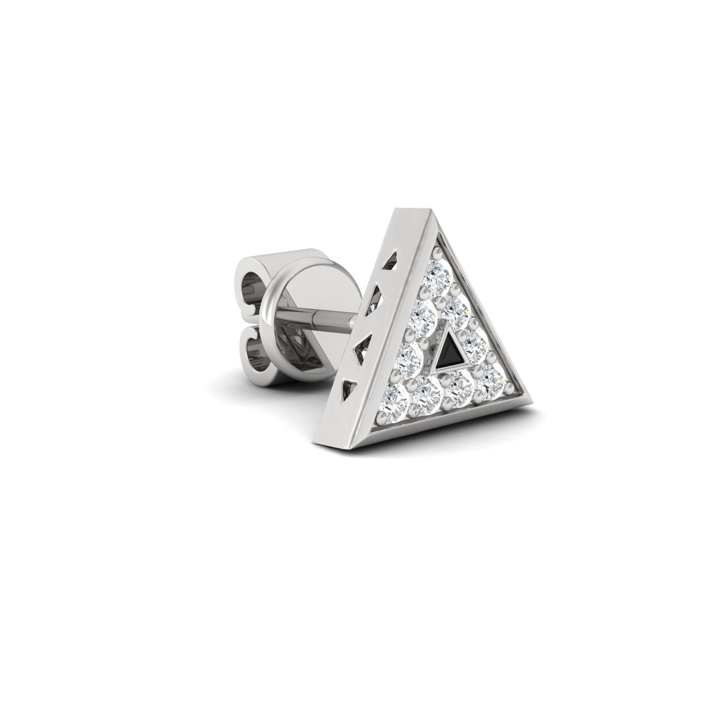 Triangle Silver earring