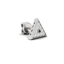 Load image into Gallery viewer, Triangle Silver earring
