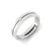 Caius Silver Adjustable  Ring for Men ( Free Size)