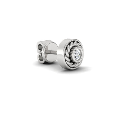 Round Silver Stud