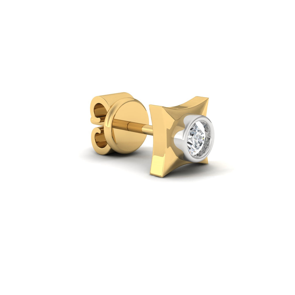 Yellow Gold Stud for Men