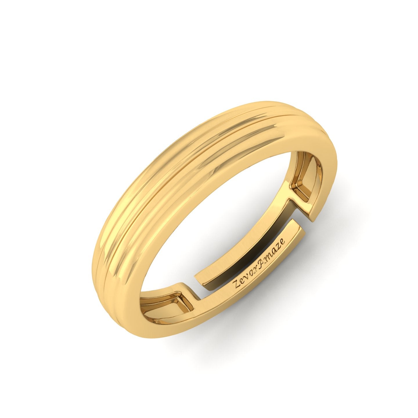 Gabriel Silver Ring for Men - Yellow